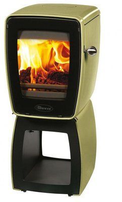 Чавунна піч Dovre Vintage 30 WB/E9 емаль оливковий зелений - 5 кВт Vintage 30 WB/E9 эмаль фото
