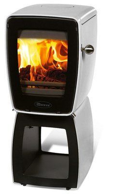 Чавунна піч Dovre Vintage 30 WB/E14 емаль світло сіра - 5 кВт Vintage 30 WB/E14 эмаль фото