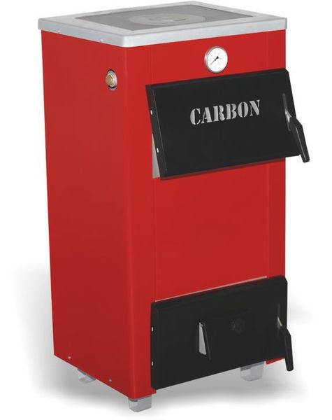 Водяний котел на твердому паливі Carbon КСТО-10п з плитою 10 квт Carbon КСТО-10п фото