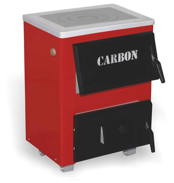 Водяний котел на твердому паливі Carbon КСТО-10п з плитою 10 квт Carbon КСТО-10п фото