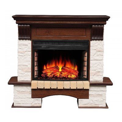 Электрокамин Taurus Kingstone грецкий орех -очаг Vista 25" FX Kingstone грецкий орехй фото