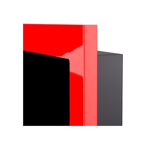 Біокамін Nice-House 650x400 мм-червоний глянець з стеклои Nice-House 650x400 фото