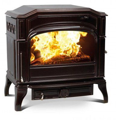 Чавунна мульти піч Dovre 750 GM/E6 коричнева майоліка емаль - 9 кВт 750 GM/E6 эмаль фото