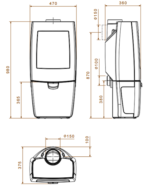 Чугунная печь Dovre Sense 200/E12 белая эмаль - 7 кВт Sense 200/E12 эмаль фото