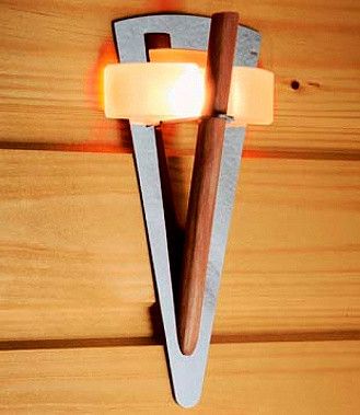 Світильник Факел TL 100 з дерев'яним стрижнем Cariitti для лазні та сауни Факел TL 100 фото