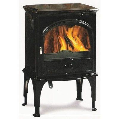Чавунна мульти піч Dovre 555 GM/E10 глянцевий чорний емаль - 8 кВт 555 GM/E10 эмаль фото