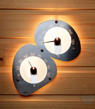 Термогигрометр Cariitti с подсветкой для бани и сауны Термогигрометр Cariitti фото