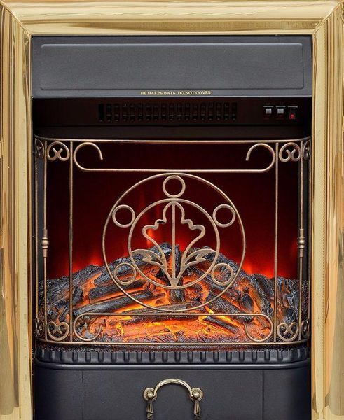 Электрокамин Taurus Richmond STD грецкий орех - очаг Majestic Brass Richmond STD грецкий орех фото