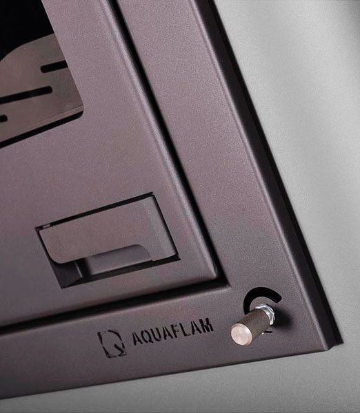 Отопительная печь&ndash;камин Aquaflam 17 с водяным контуром п-авт. рег. (серый) AQUAFLAM 17 с водяным кон фото