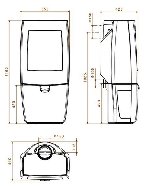Чугунная печь Dovre Sense 400 - 9 кВт Dovre Sense 400 фото