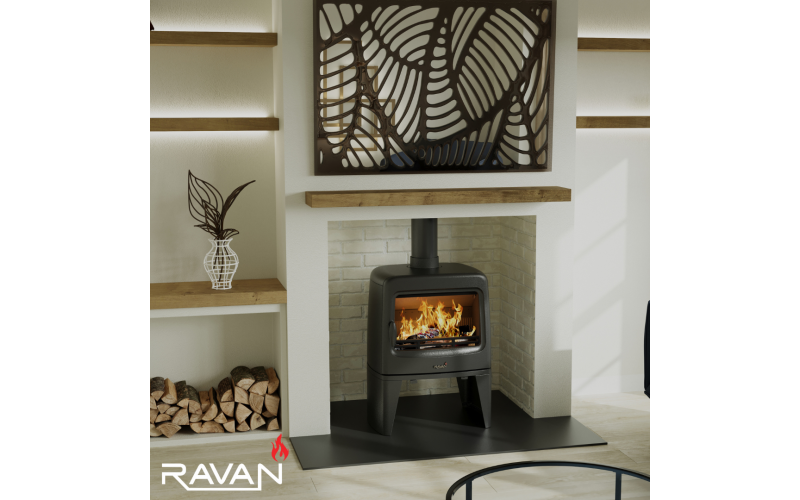 Чавунна піч-камін на дровах Ravan Tenesi 14 кВт Ravan Tenesi  фото