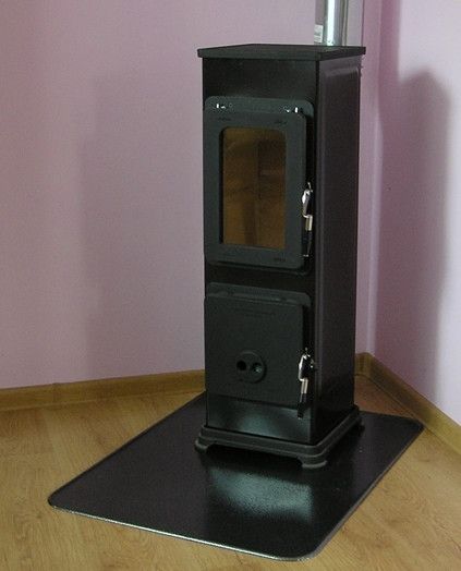 Отопительно-варочная печь на дровах Thorma BOZEN Черная (каминофен, буржуйка) Thorma BOZEN Черная фото