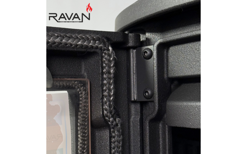 Чугунная печь-камин на дровах Ravan Deluxe 14 кВт Ravan Deluxe   фото
