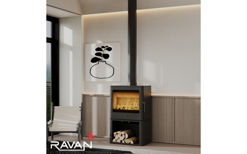 Чугунная дровяная печь-камин Ravan Aragon 16 кВт Ravan Aragon фото
