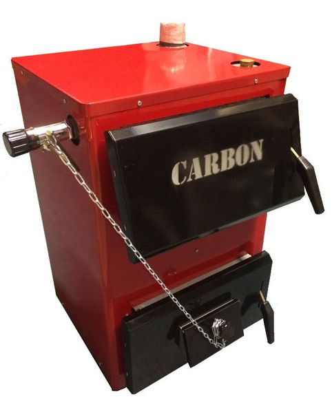 Котел водяной на твердом топливе Carbon КСТО-14П (с плитой)-14квт Carbon КСТО-14П с плитой фото
