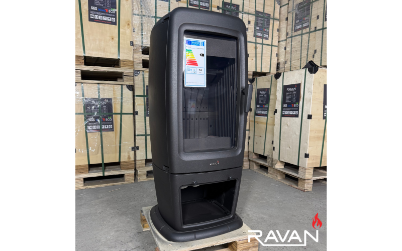 Чугунная дровяная печь-камин Ravan Incorta Pro 14 кВт  Ravan Incorta Pro  фото