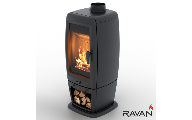 Чугунная дровяная печь-камин Ravan Incorta Pro 14 кВт  Ravan Incorta Pro  фото