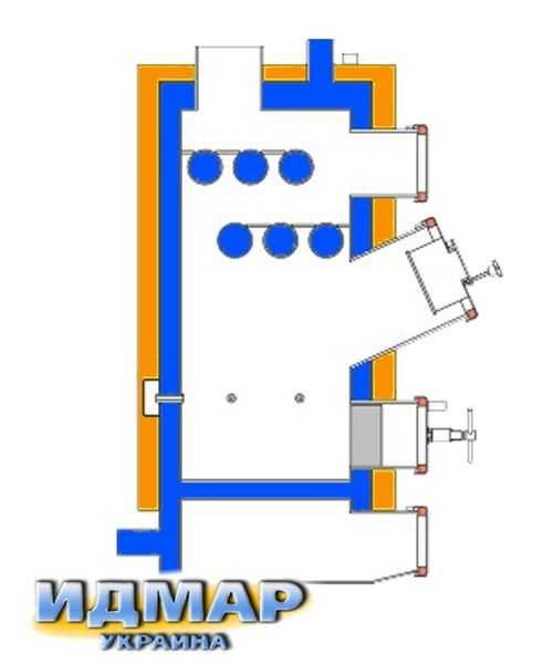 Твердопаливний котел Ідмар РК-1, потужністю 17 кВт Idmar GK-1 17 кВт фото