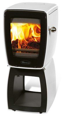 Чавунна піч Dovre Vintage 30 WB/E12 емаль біла - 5 кВт Vintage 30 WB/E12 эмаль фото