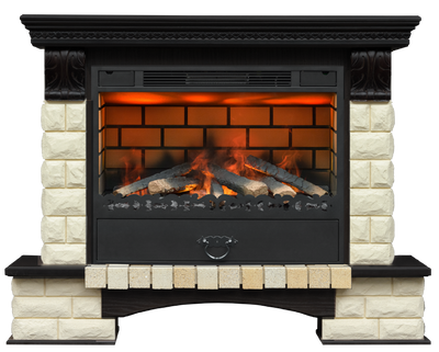 Электрокамин Taurus Tango Premium Style 3D венге -очаг Fog 34" Tango Premium Style фото